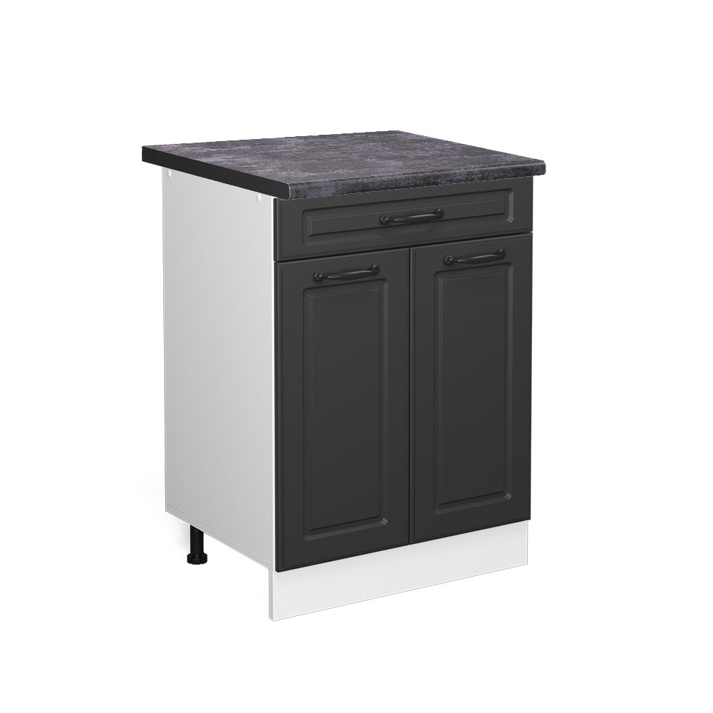 Vicco Szafka dolna do kuchni R-Line, Antracytowy domek wiejski, 60 cm z szufladą, BP Antracyt