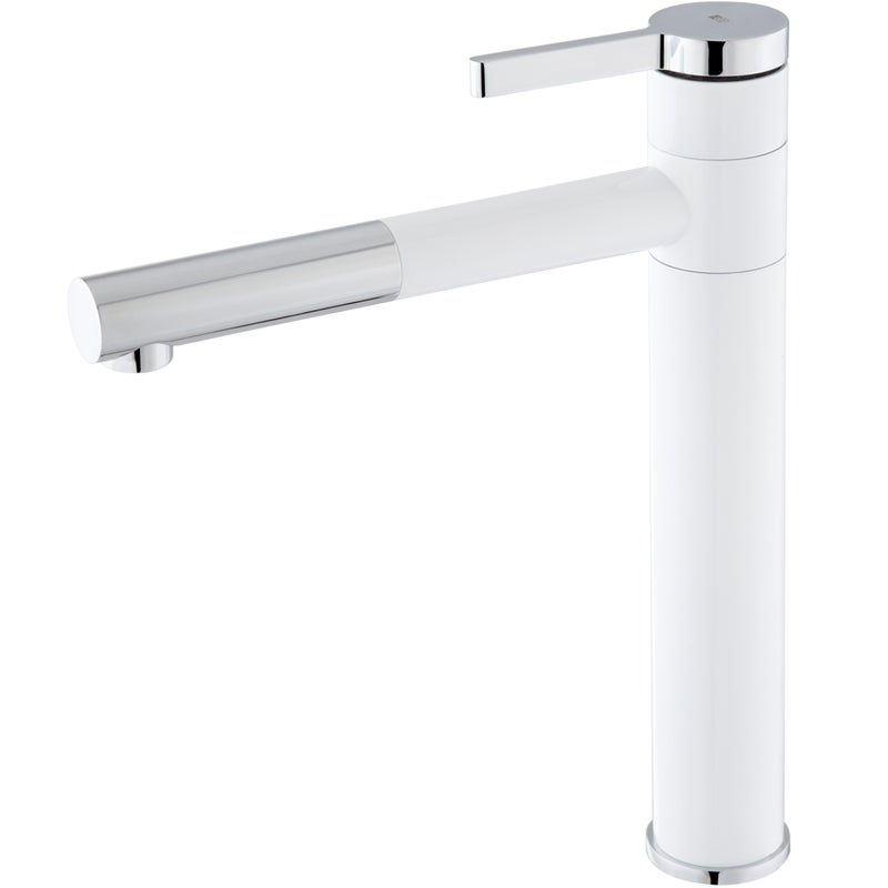 Ultrate Biała i chromowana bateria kuchenna