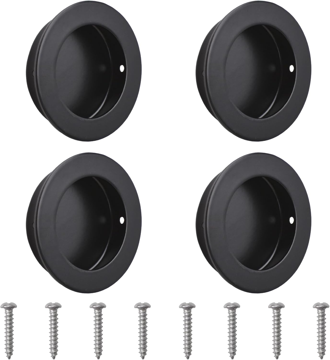 4 X SCHARTEC Poignée De Porte Inox Argent Garniture à