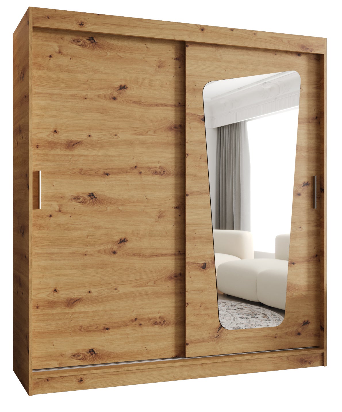Szafa przesuwna garderoba MOKA 180 x 62 x 200 cm Artisan - Abiks Meble