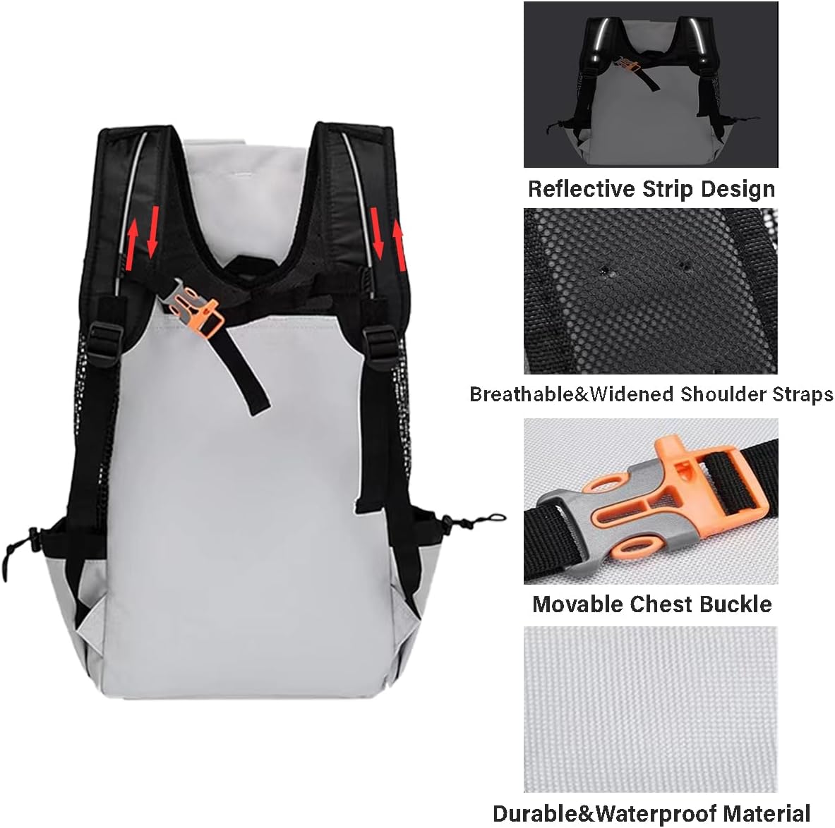 Esta mochila portátil para cães, ajustável e fácil de montar, é perfeita para viagens, caminhadas e acampamentos. - 4