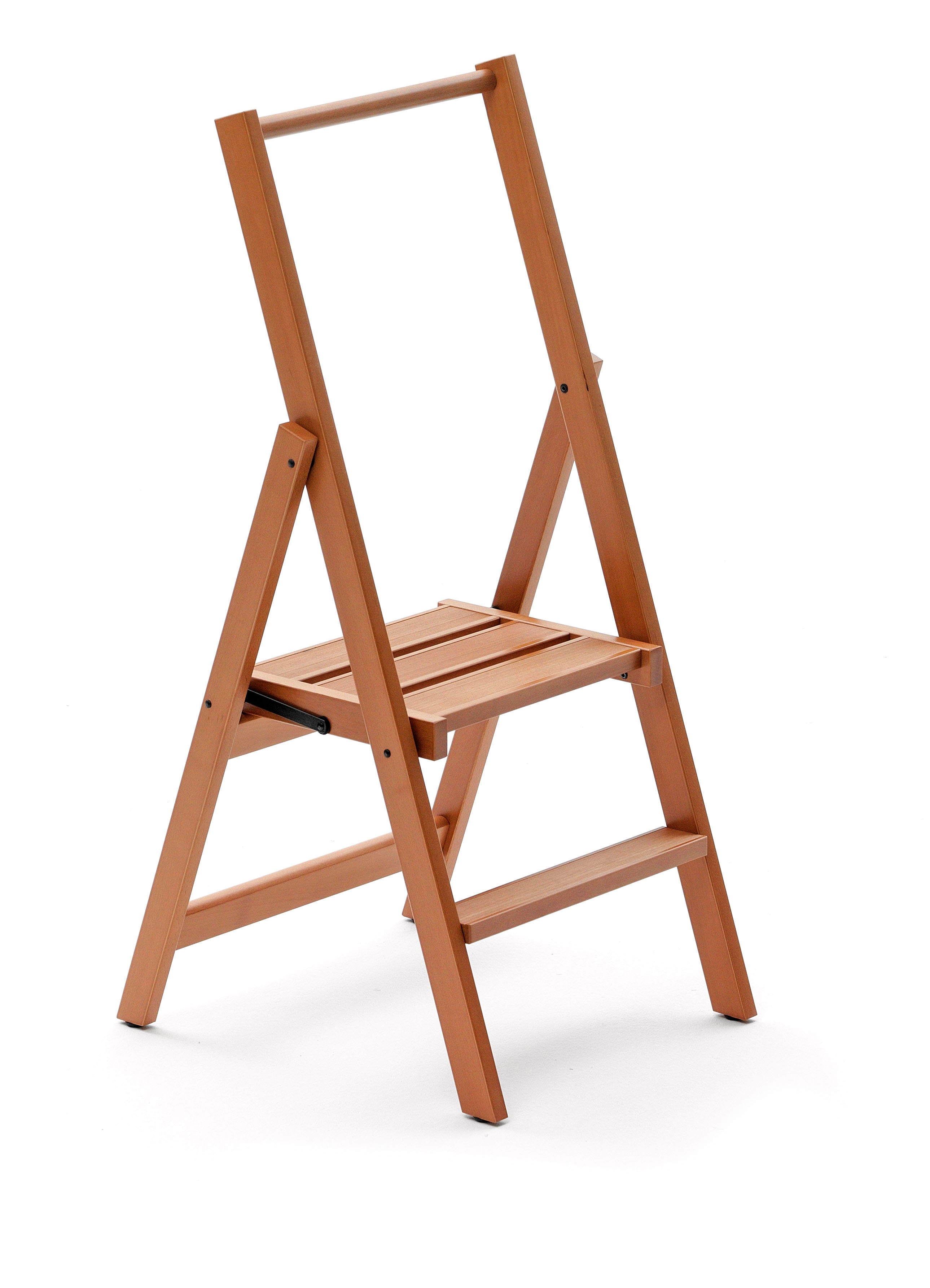BAOYOUNI Escabeau Pliable 3 Marches Acier - Échelle Antidérapante 150 Kg Max - Pédale Large 30x20 Cm Pour Maison, Cuisine, Garage, Noir