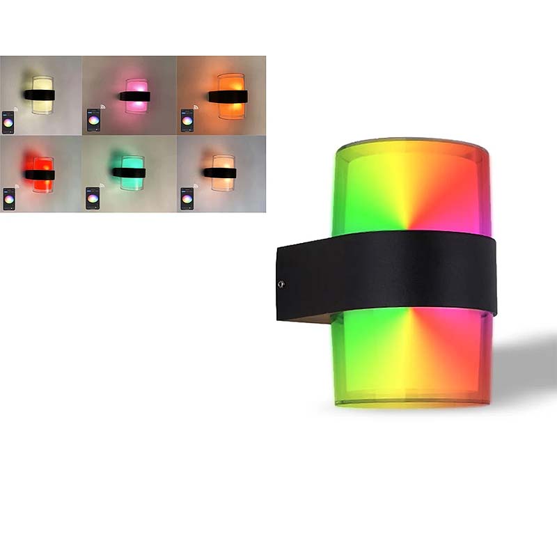 2szt Outdoor Waterproof WiFi Smart LED Tuya App Remote Control RGB + Ciepłe światło do sypialni Salon Nowoczesna dekoracja