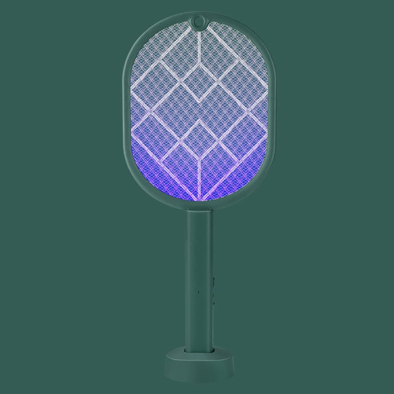 Elektryczna packa na komary, mocna USB zabójca komarów, lampa na komary, pułapka na muchy dwa w jednym, zielona