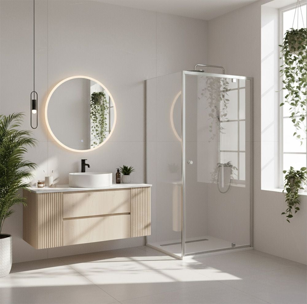 Kabina Prysznicowa Narożna Rea Primo Swing 80x70 Chrom - 8