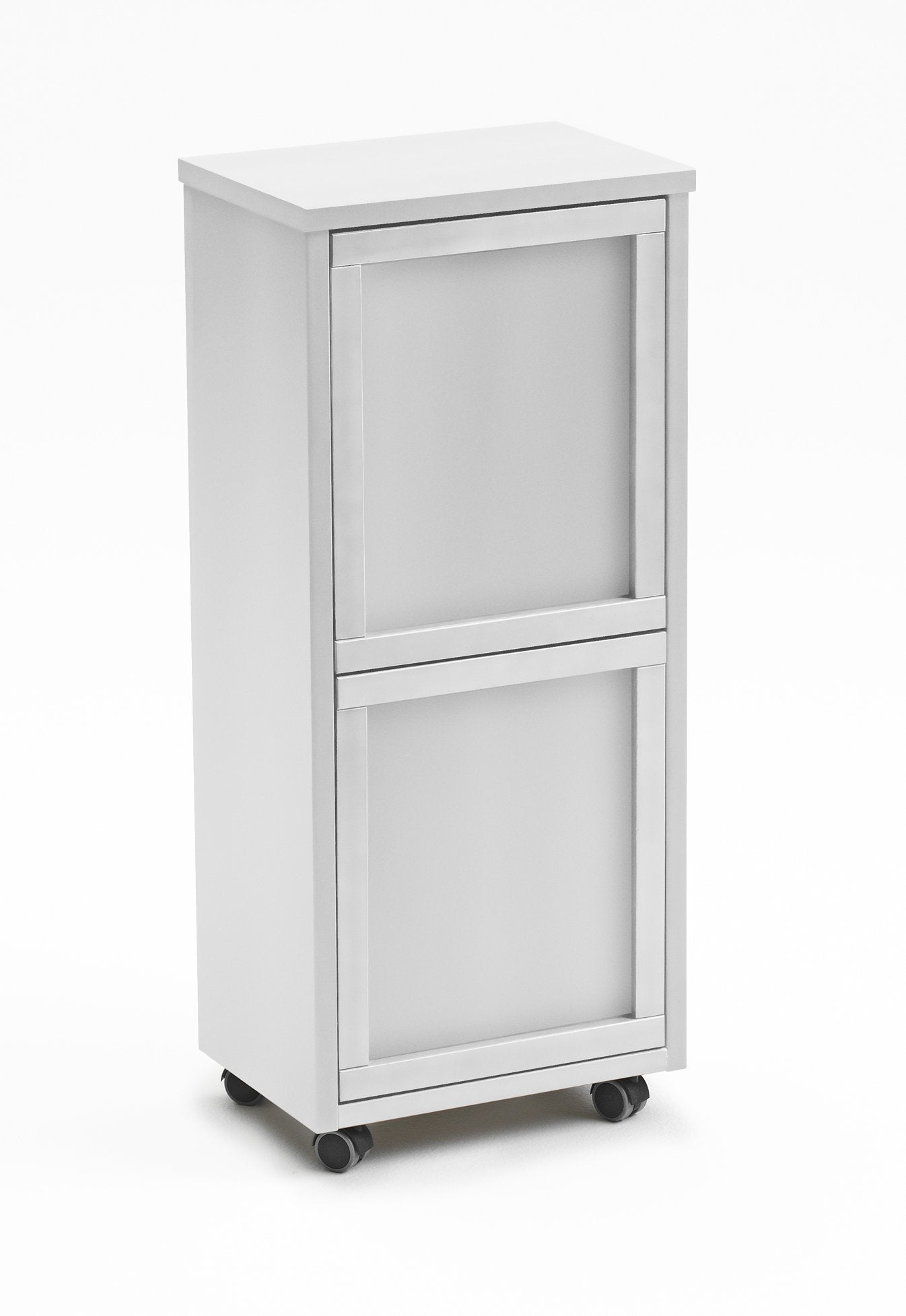 ARIT - Rangement Madeira 2, armoire de tri, 2 poubelles amovibles de 12 l - couleur blanche - 5