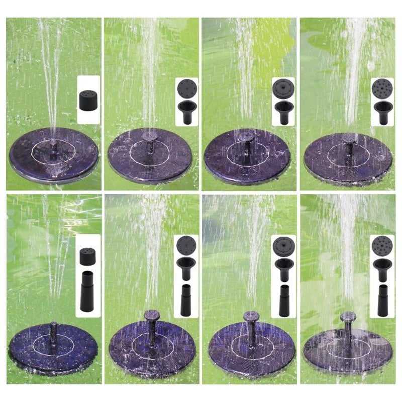 Fontaine flottante solaire de 13 cm pour bain d'oiseaux, idéale pour la décoration de jardin. - 2