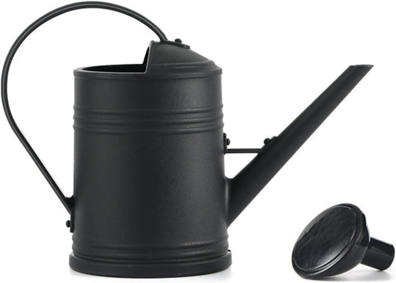 Konewka ogrodowa l Mała konewka do roślin domowych Z odłączaną końcówką prysznicową Z tworzywa sztucznego Do użytku wewnątrz i na zewnątrz Czarna