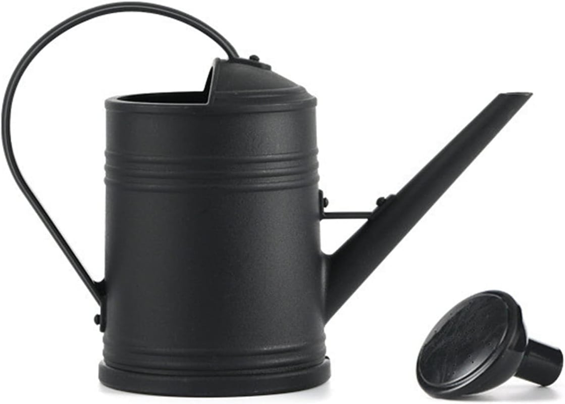 Konewka ogrodowa l Mała konewka do roślin domowych Z odłączaną końcówką prysznicową Z tworzywa sztucznego Do użytku wewnątrz i na zewnątrz Czarna