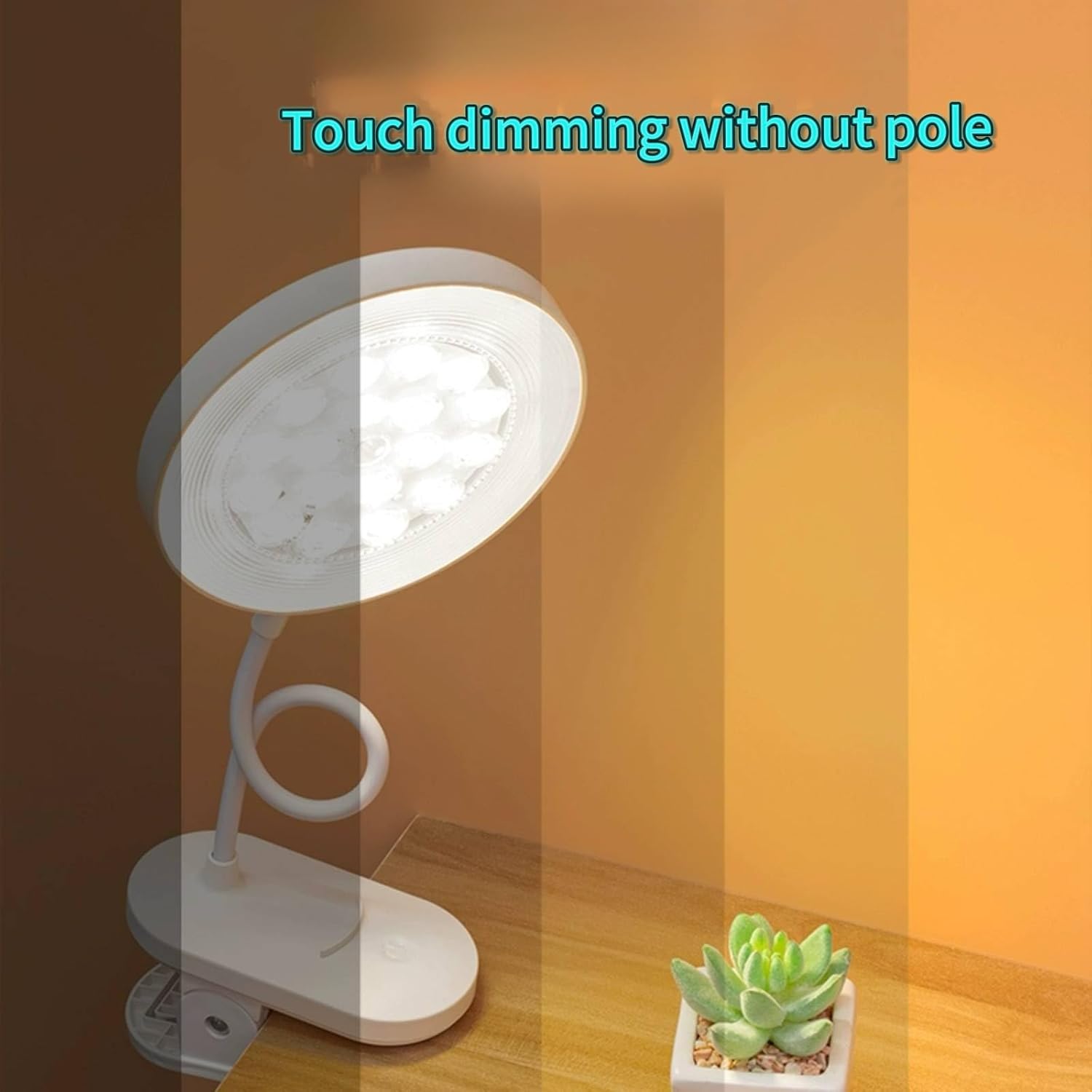 Lampka do czytania LED – ulepszona wersja – funkcja podwójnego ładowania/zasilania sieciowego – trzy temperatury barwowe - 4