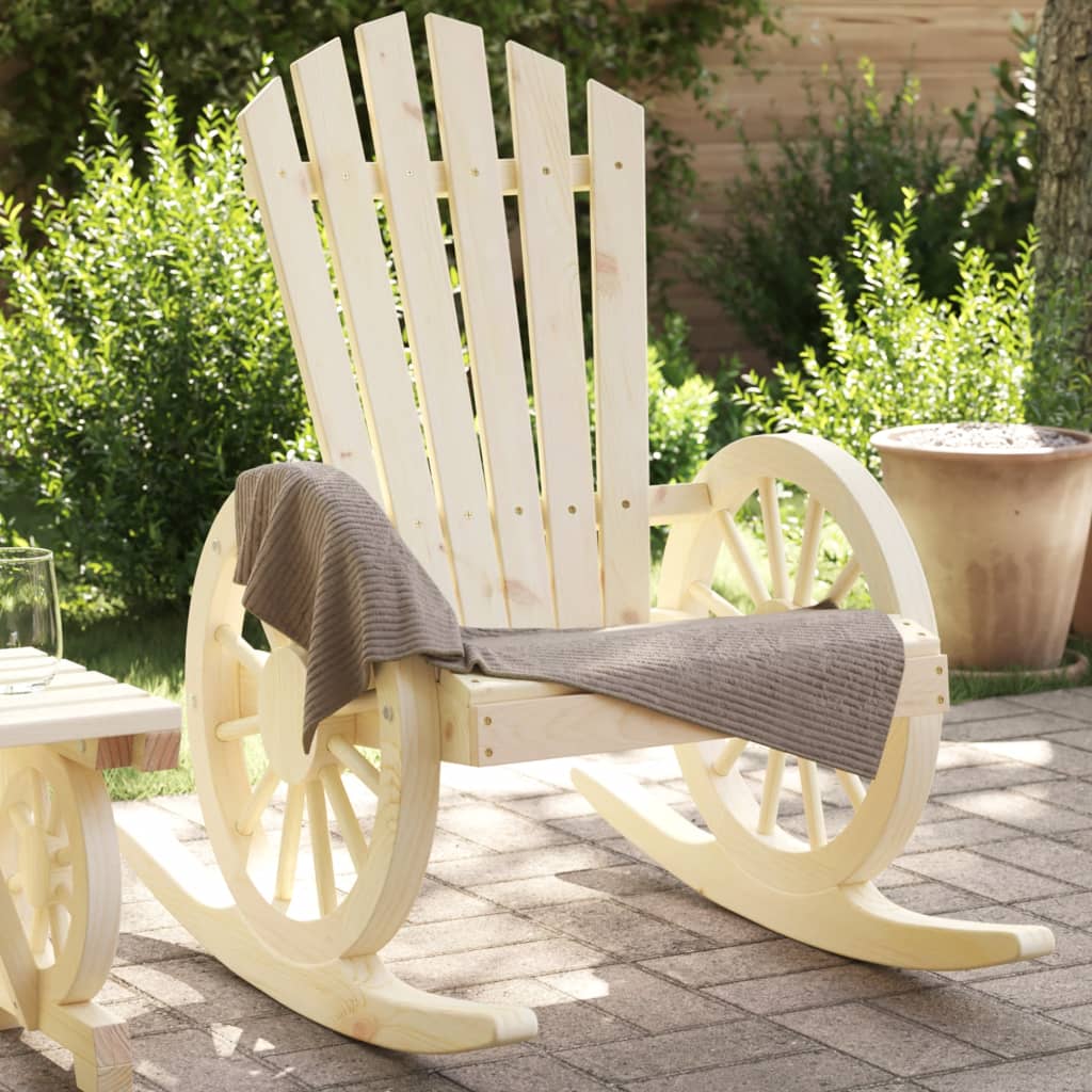Maison Exclusive Sillas mecedoras Adirondack 2