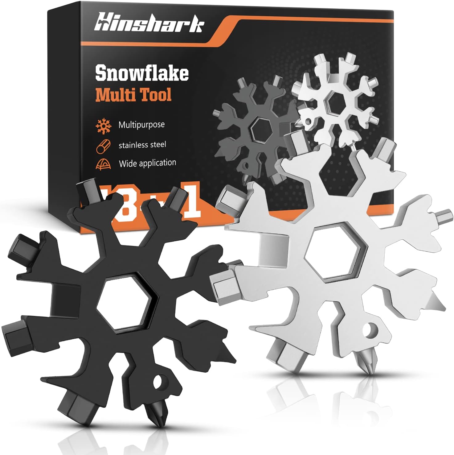 Outil Multifonction Flocon de Neige 18 en 1,Portatif Snowflake