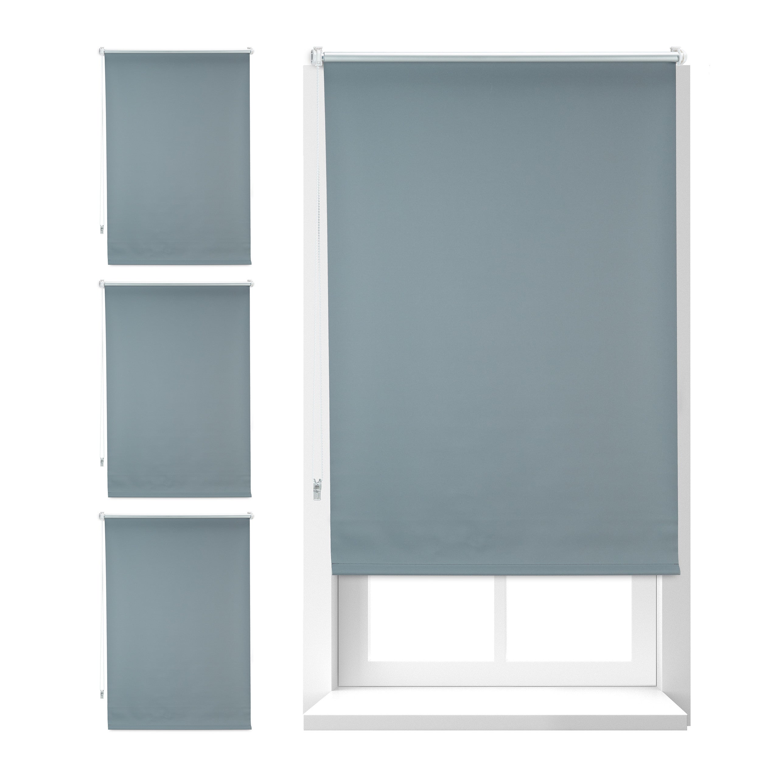 Store Enrouleur Occultant AOSKY Sans Cordon - Blanc Ivoire 120x180 Cm - Protection UV Et Isolation Thermique Pour Fenêtres Et Portes - 4