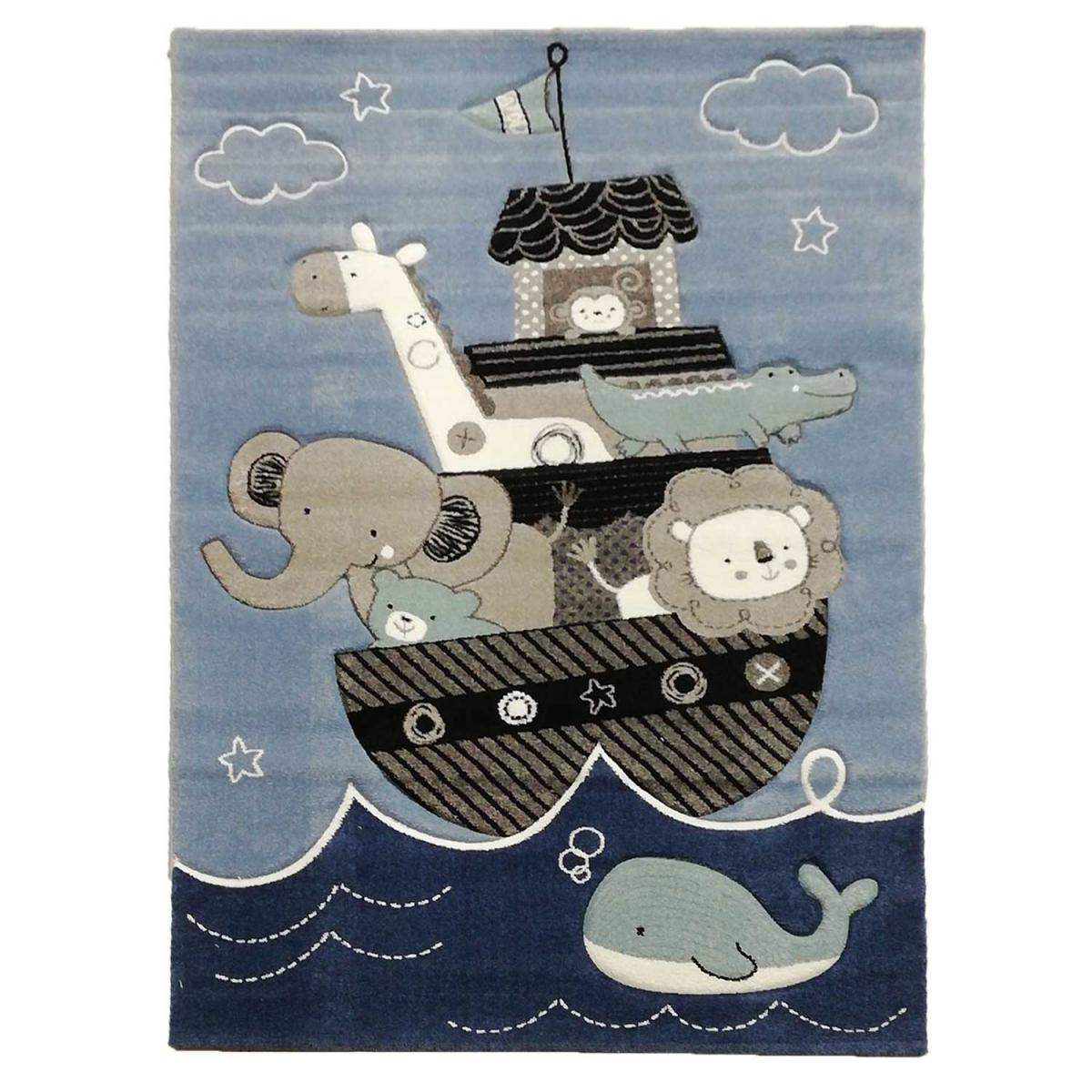 Tappeto Bambino Grüffelo Wanderlo | Pelo Corto 70x110 Cm Con Motivo Del Gruffalò | Multicolore Certificato OEKO-TEX - 5