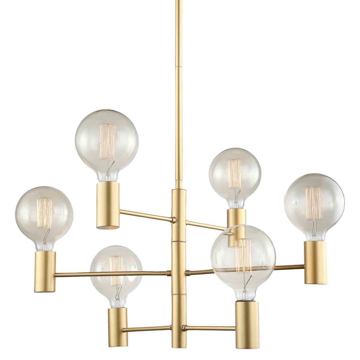 Lampa wisząca Veva złota 6xE27x40W nowoczesny wym: 100 x 62 x 62 cm metal Italux - 2