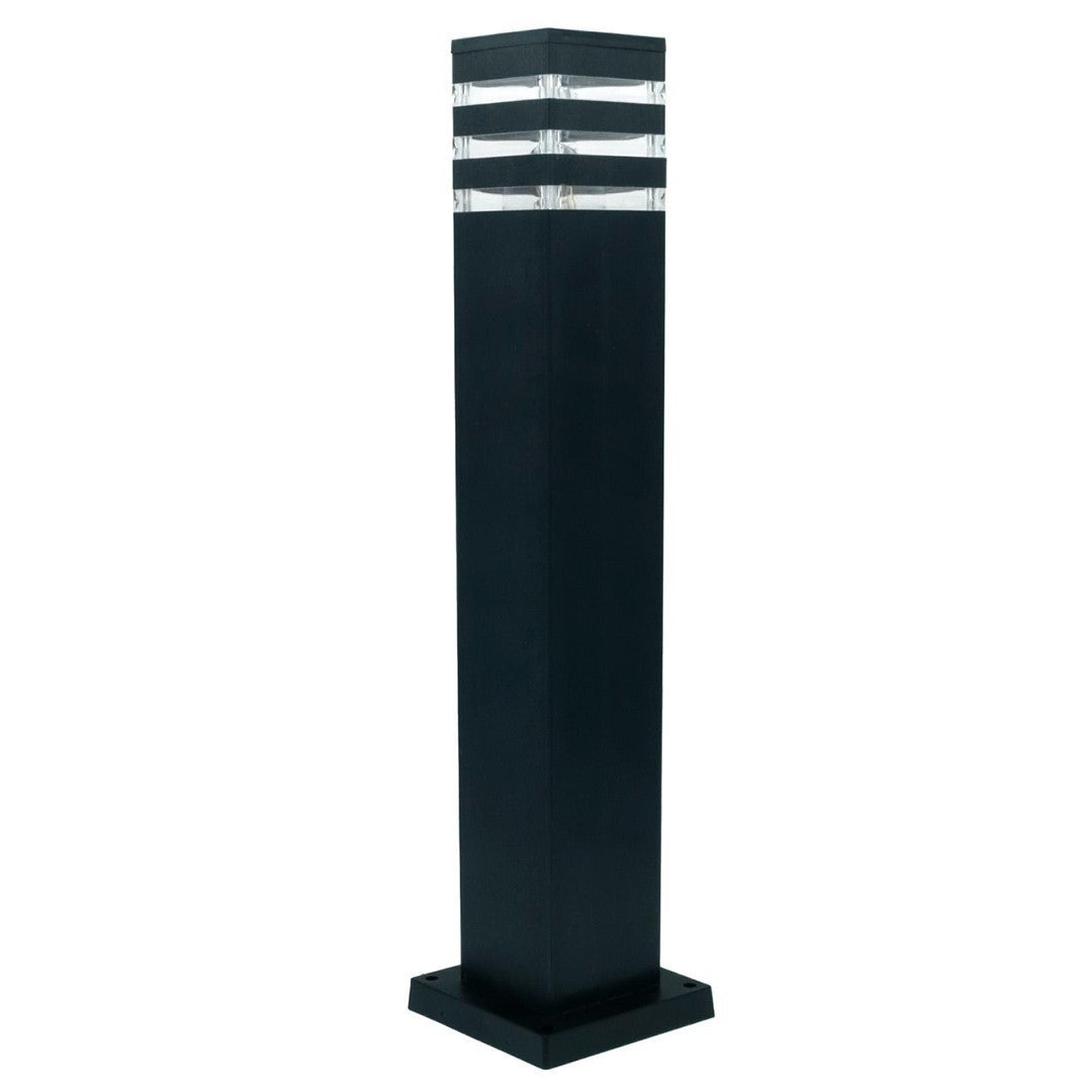 Lampa ogrodowa stojąca Sagitta czarna 1xE27x30W IP54 wym: 60 x 14 x 14 cm tworzywo sztuczne IdeaLED
