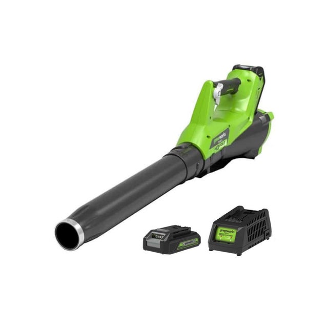 Greenworks Kit Soffiatore Foglie G40AB con Batteria 40V 2Ah 2400807UA