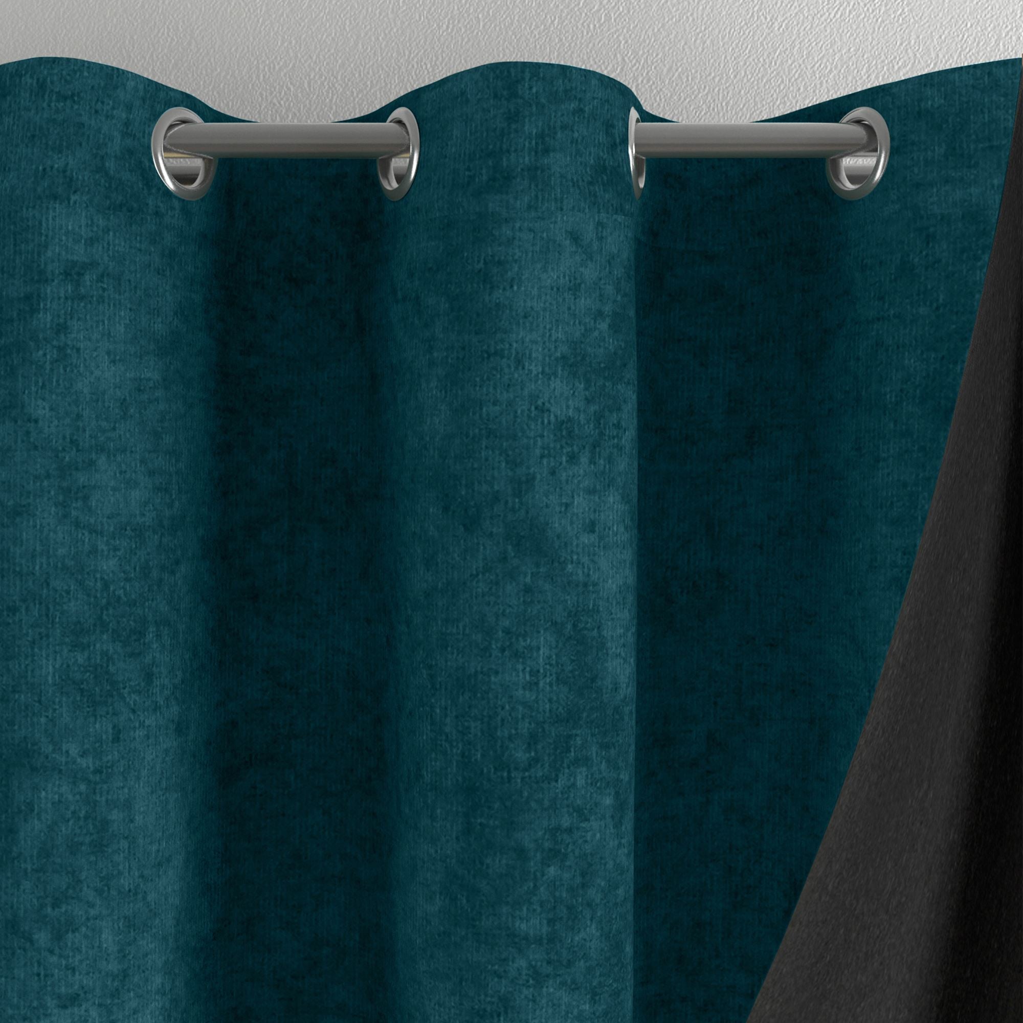 Rideau uni isolant et thermique - Bleu Marine - 140x180 cm - Polyester | Leroy Merlin