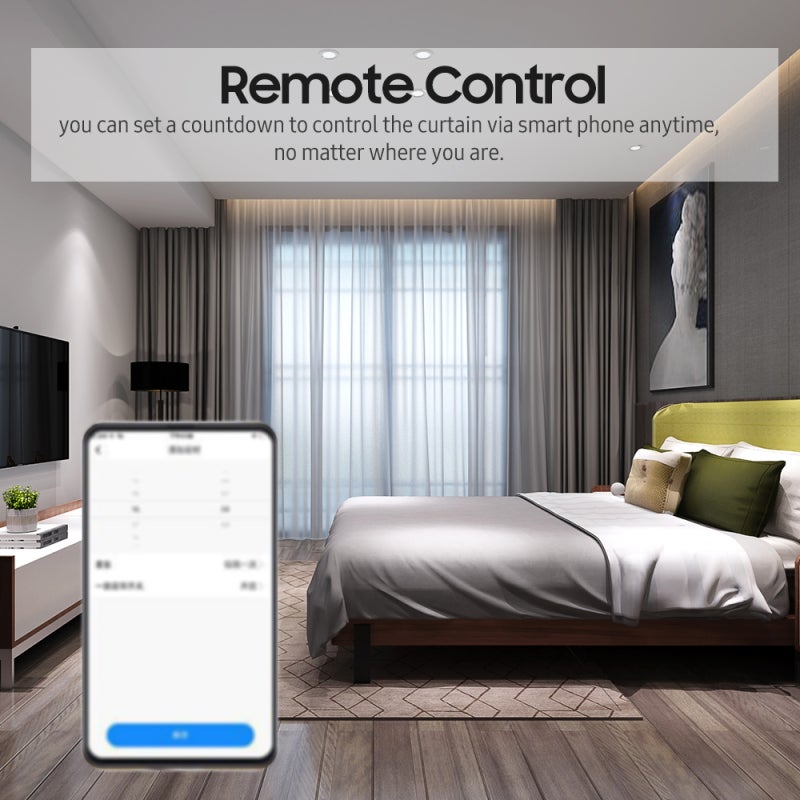 Module de commande de rideaux intelligent Zigbee, télécommande vocale, synchronisation, partage de groupe, compatible avec Echo et Google Home - 5