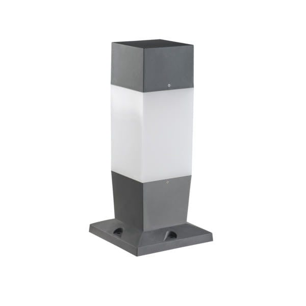 Lampa ogrodowa stojąca Invo grafitowa 1xE27x20W IP54 wym: 47 x 22 x 22 cm tworzywo sztuczne Kanlux