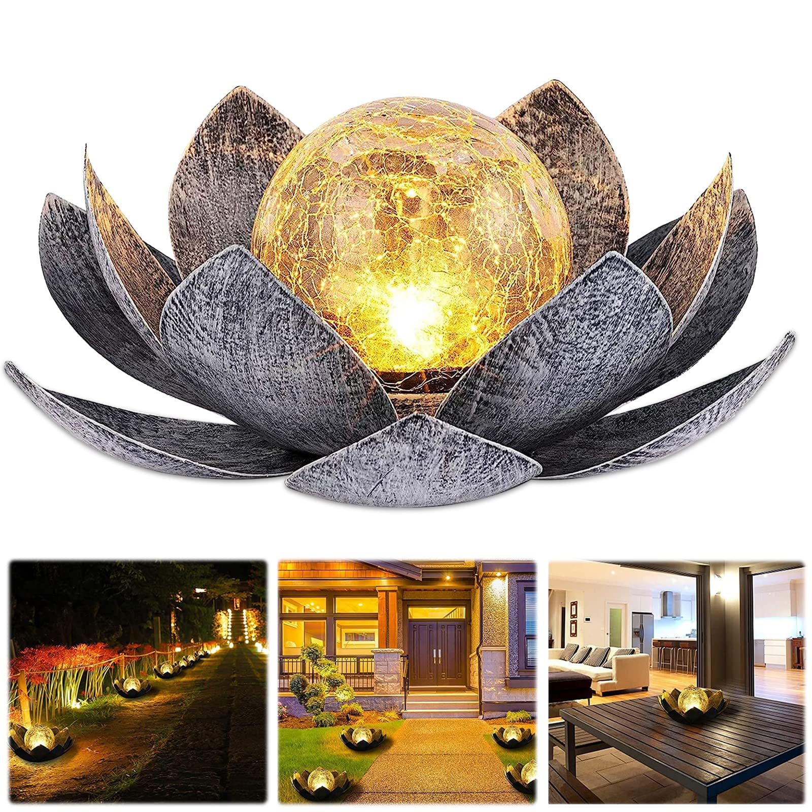 Lampe Extérieure Solaire Effet Flamme Pour Jardin Et Patio