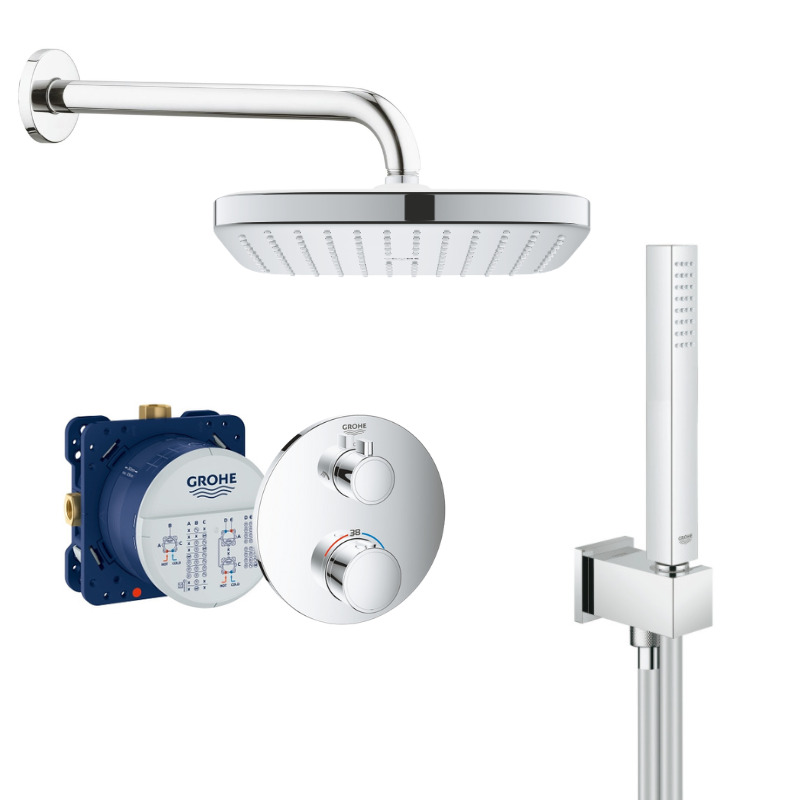 Grohe Grohtherm Conjunto de ducha empotrado con mezclador