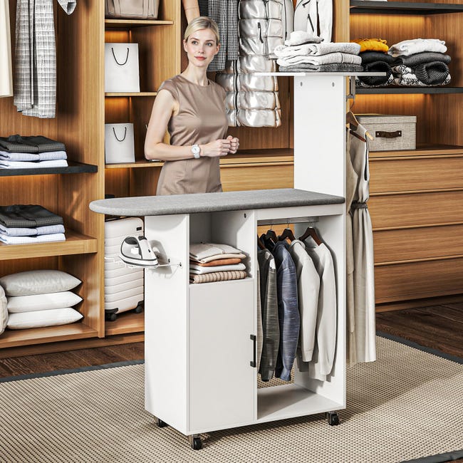 HOMCOM Armadio Portatile In Tessuto Non Tessuto, Acciaio E PP, Armadio Guardaroba Salvaspazio Con 6 Ripiani Aperti, 1 Appendino E Porta A Cerniera, 103x43x162.5 Cm, Nero - Foto 10