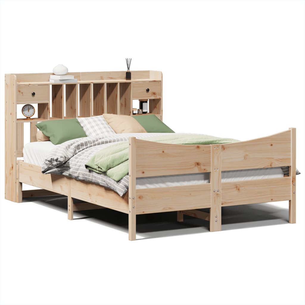 Lit Double Lit Adulte Cadre De Lit Sans Matelas X Cm Bois Massif De Pin Cfw