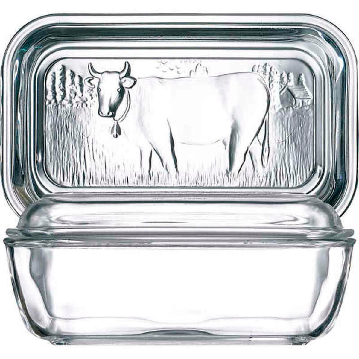 Beurrier, 17x10cm, en verre TRANSPARENT LUMINARC