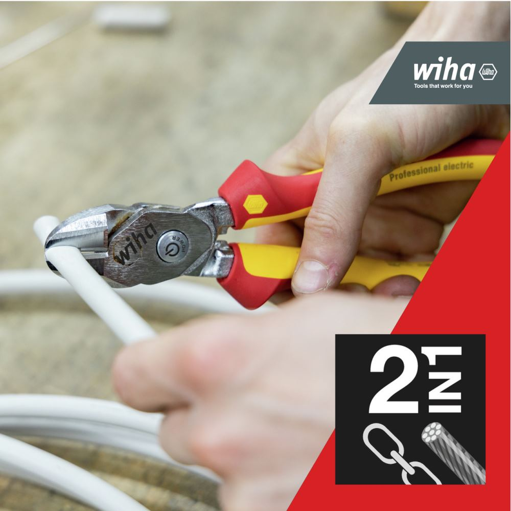 Wiha Pince coupante diagonale à hautes performances BiCut® Professional avec DynamicJoint® commutable (38984) 200 mm - 3