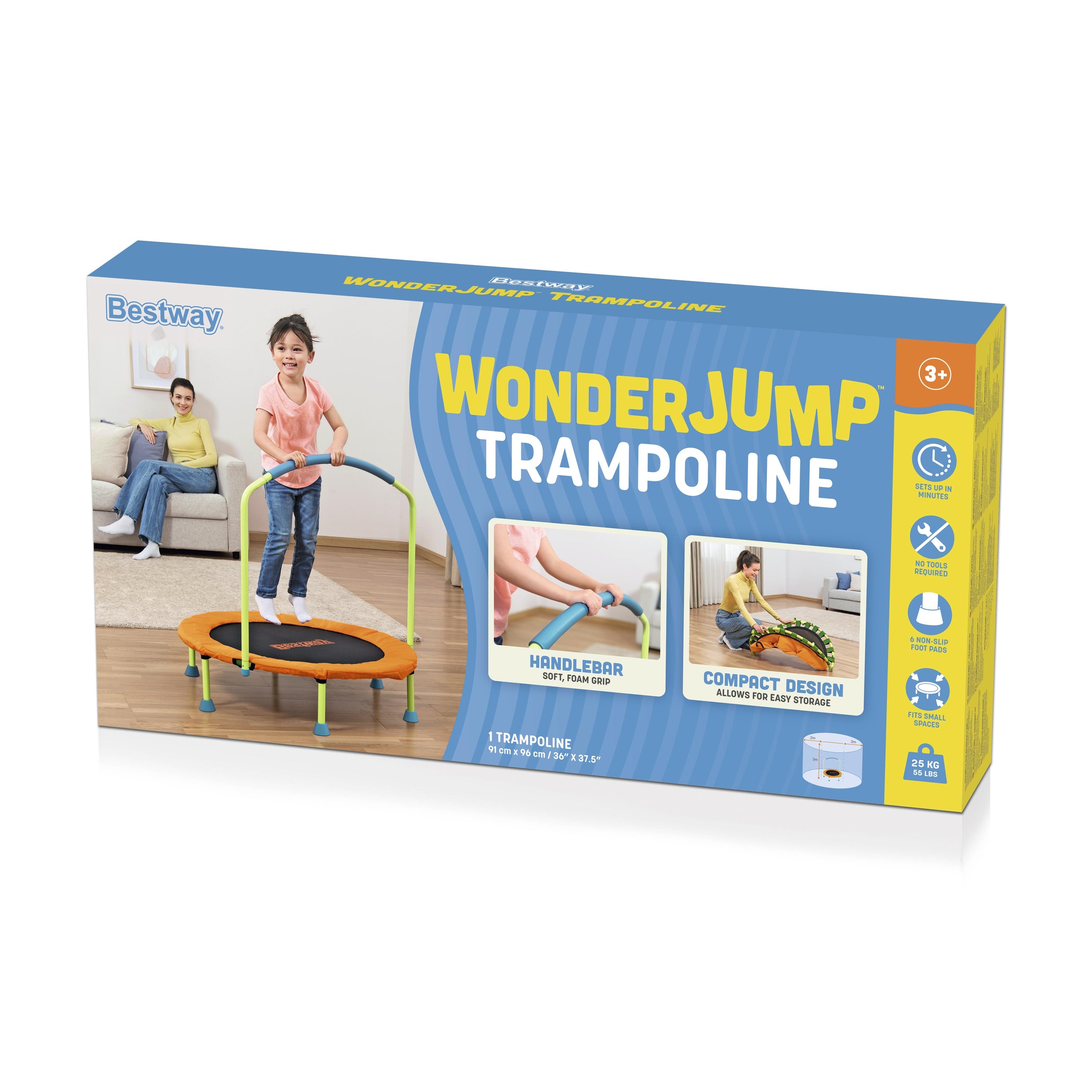 Bestway 59100 Trampolino elastico Wonderjump da 91 cm - 7