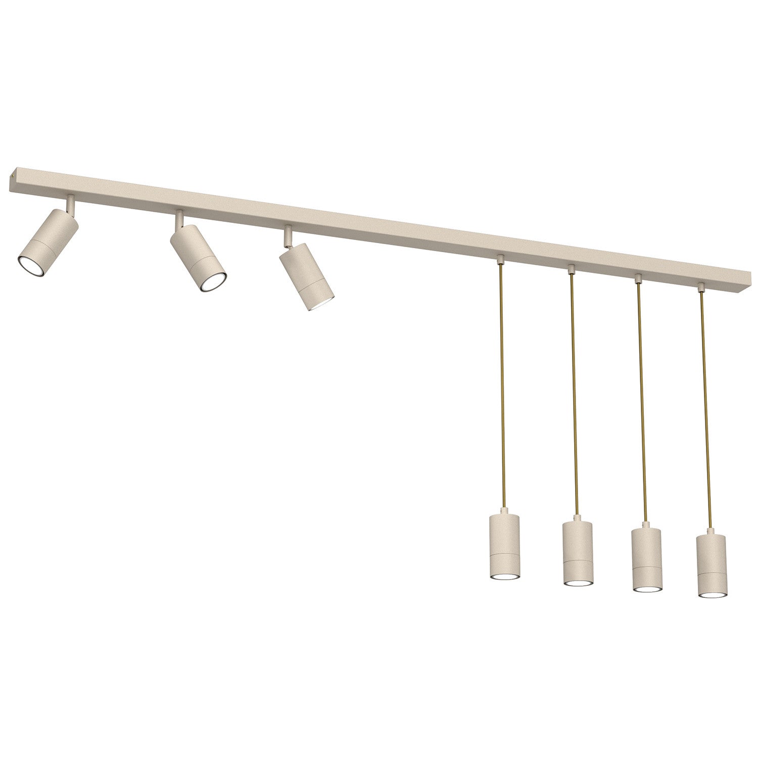 Lampa sufitowa wisząca Link kremowa 7xGU10x8W wym: 110 x 150 x 6 cm metal Luminex