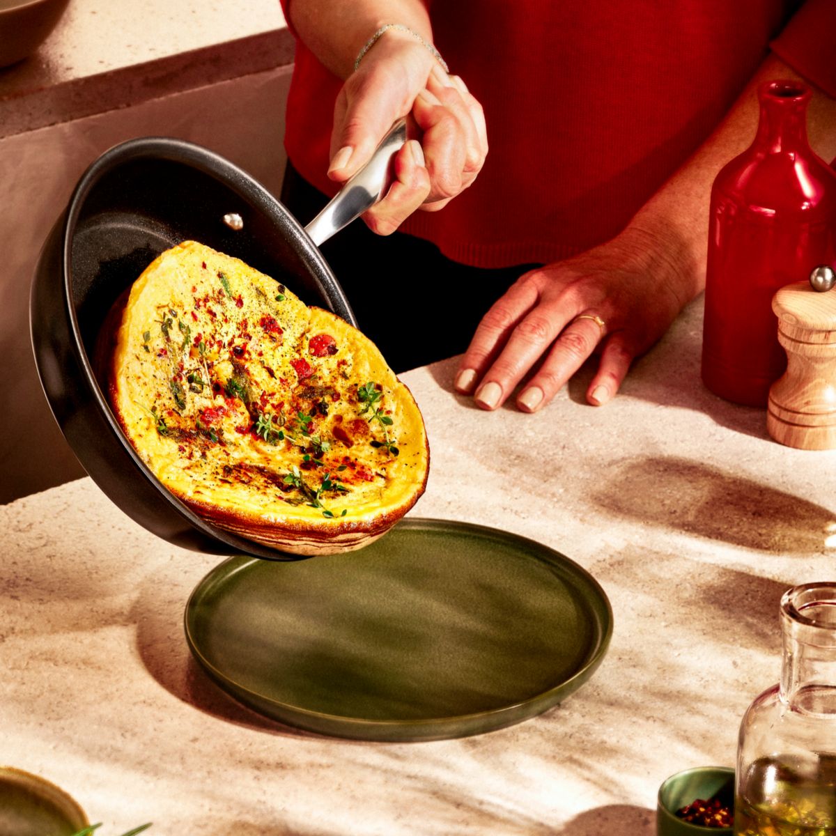 Lagostina Desideria, Padella Antiaderente 28 cm con Rivestimento Titanio Antigraffio, Cottura Rapida e Uniforme, Tecnologia Thermo-Signal, Adatta a Tu - 7