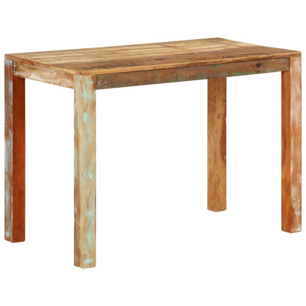 Vidaxl Mesa De Comedor Madera Maciza Reciclada 110X55x76 Cm - Imagen 2