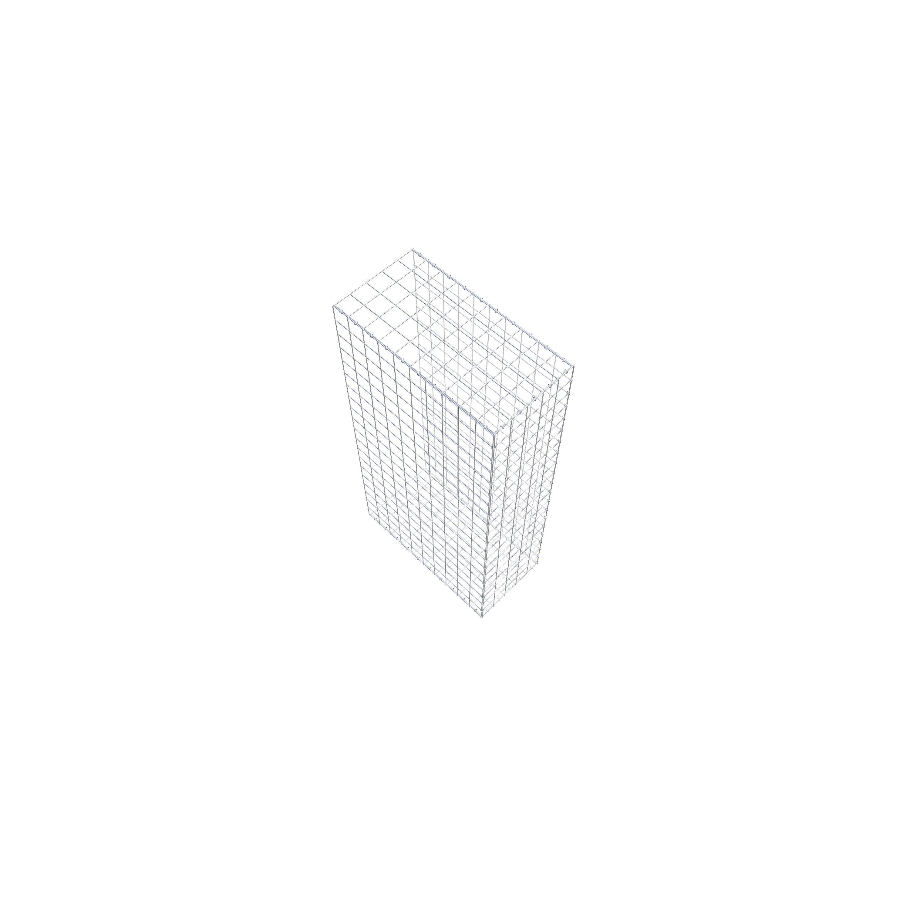 Gavión para alargar en acero galvanizado 200x100x50cm (LxAxP), malla 10 x 10cm, Anillo en C, sin rejilla frontal - 7