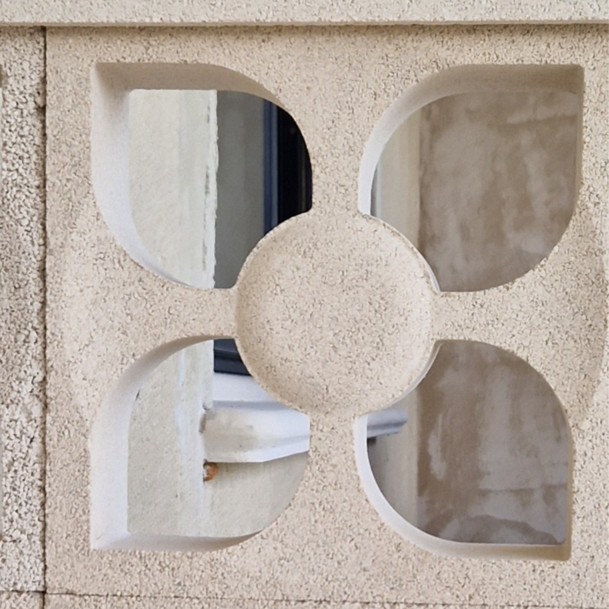 Lot de 10 pièces - CLAUSTRAS BÉTON - modèle FLEUR dimensions 25x25x7.8cm - 4