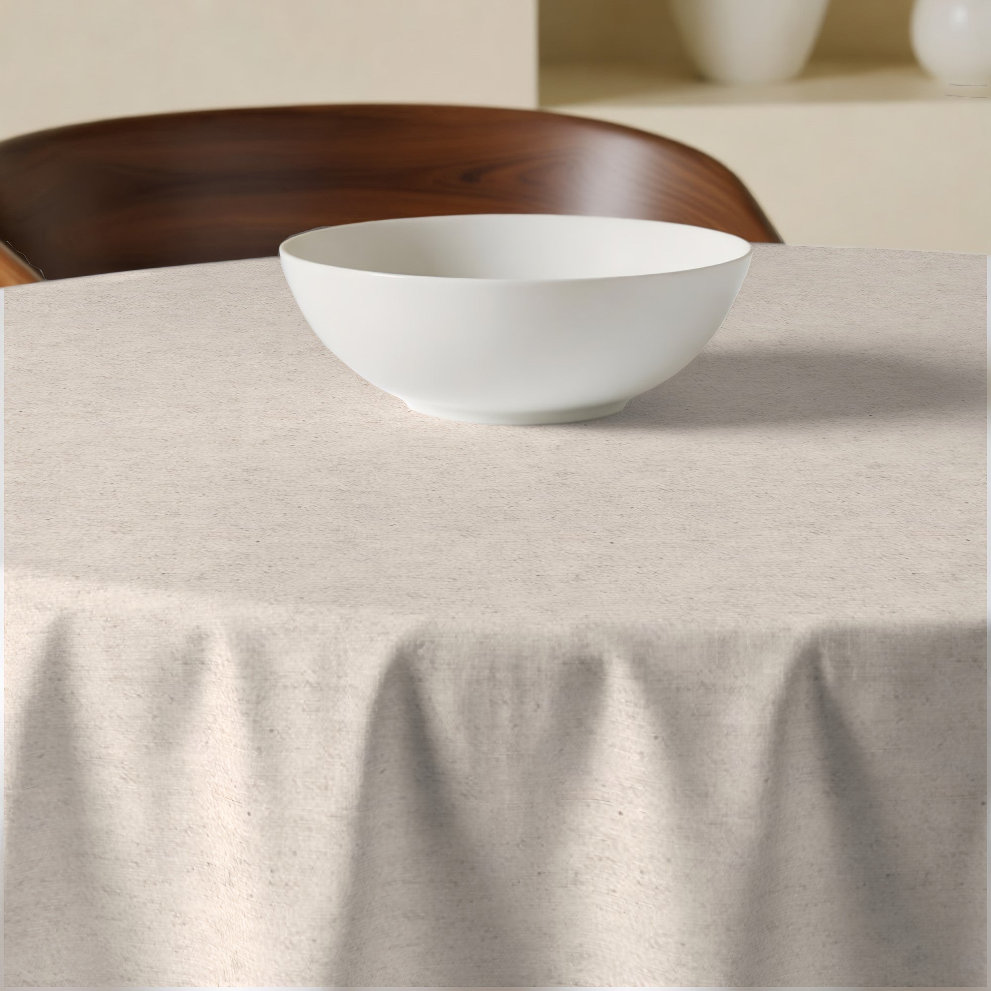 Mantel redondo antimanchas Levante 101 100% algodón - Diámetro 120 cm - 2