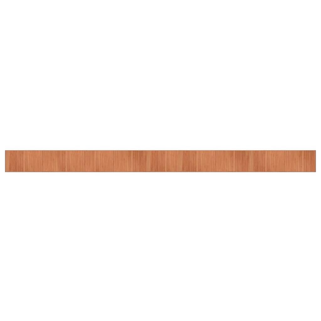 Tapis rectangulaire marron 70x1000 bambou - 2