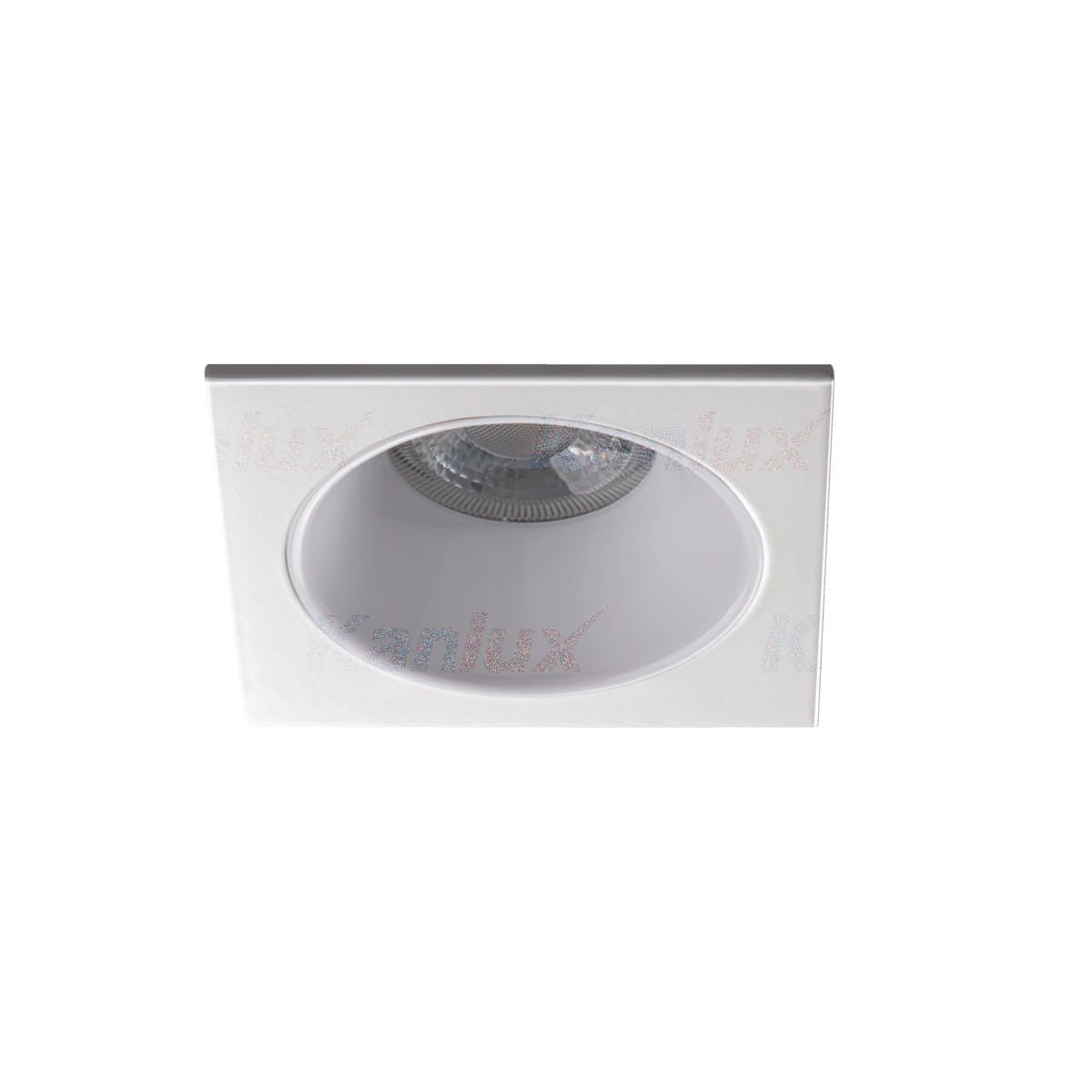 Oprawa sufitowa wpuszczana Glozo biała 1xGX5.3 / GU10x10W kwadratowa IP20 wym: 8,8 x 8,8 cm aluminium Kanlux