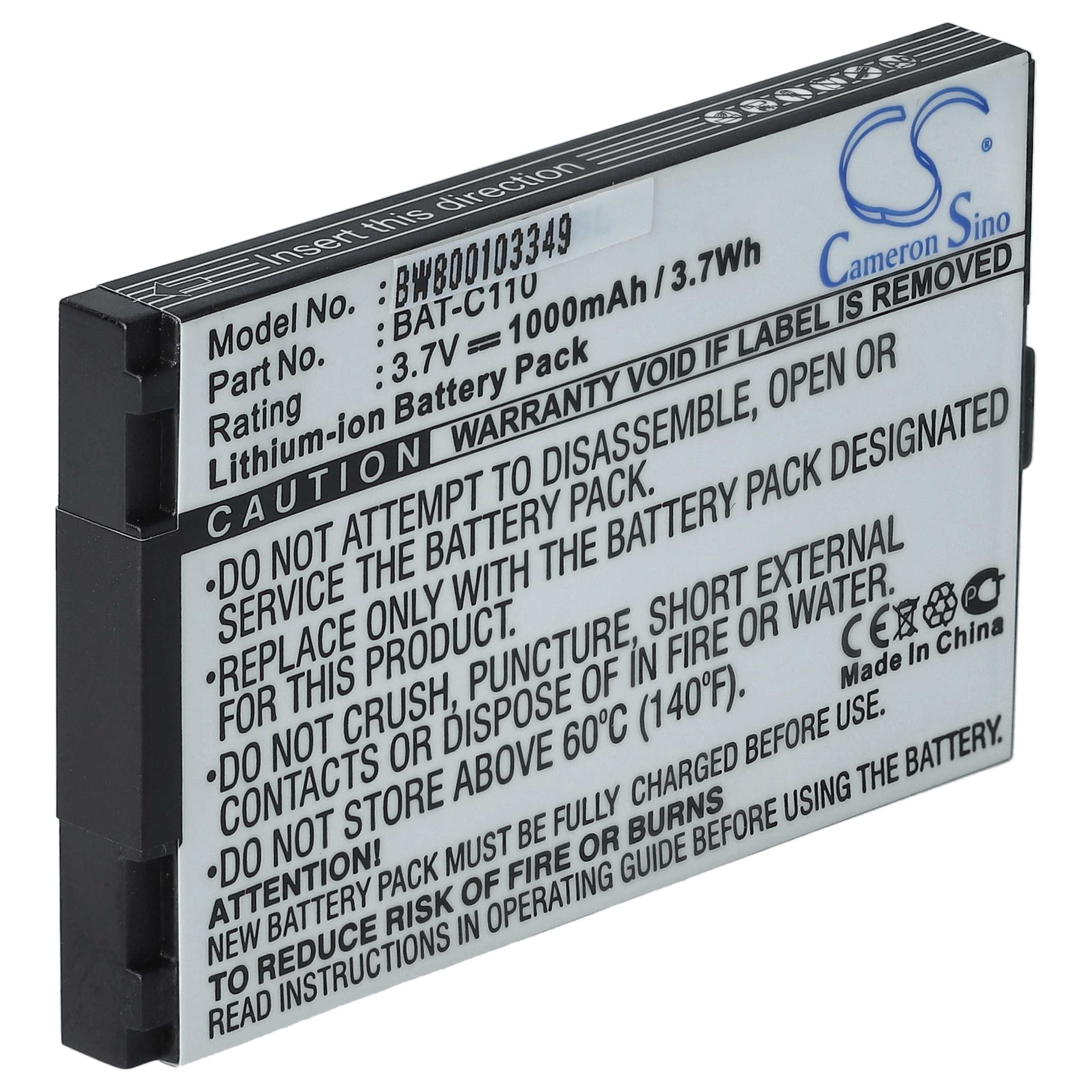 vhbw 1x batteria compatibile con Emporia Telme E1000, E1200 smartphone cellulare per anziani (1200mAh, 3,7V, Li-Ion