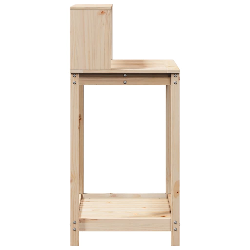 Jardinière | Table de rempotage et étagères 82,5x50x109,5 cm bois massif pin CFW64147 - 6