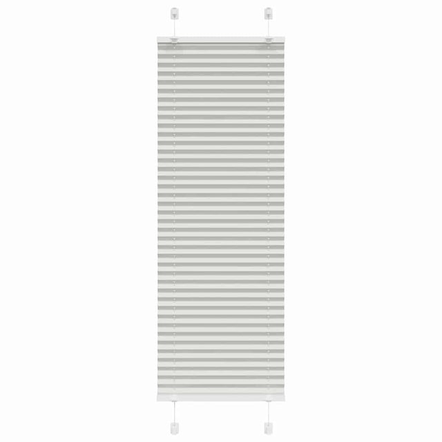 Store plissé gris clair 45x150 cm largeur du tissu 44,4 cm vidaXL