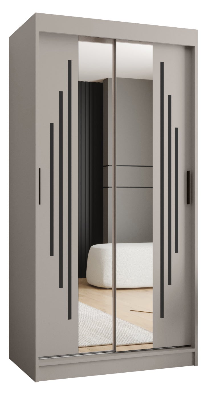Szafa przesuwna garderoba RUBINO Y1 100 x 62 x 200 cm Kaszmir