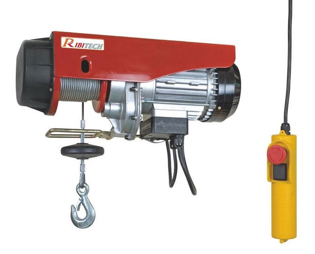 Palan électrique moufle 300/600 kg 1200W 18m PE300/600C Ribitech