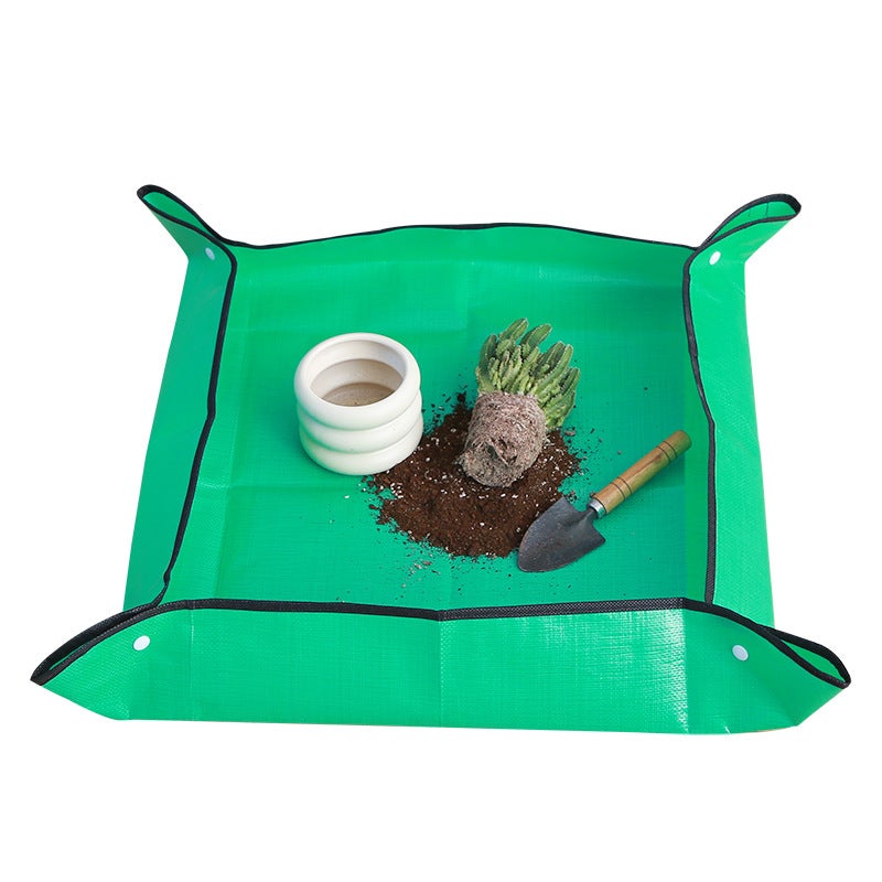 Wodoodporna i przenośna mata do sadzenia roślin doniczkowych, wykonana z polietylenu, przyjazna dla środowiska, 33 x 33 cm
