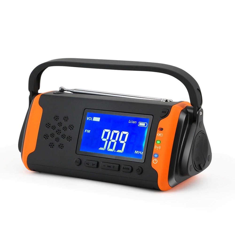 Radio LIFEGEAR Dynamo AM/FM/Météo Avec Lampe Torche, Sirène Et Chargeur De Téléphone - Jaune