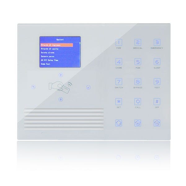 Nivian Allarme WiFi + GSM Con Schermo Touch – Kit Antifurto Wireless Per Casa E Ufficio, Sensori Senza Fili, Notifiche SMS E Chiamate, App Tuya, Batteria Backup