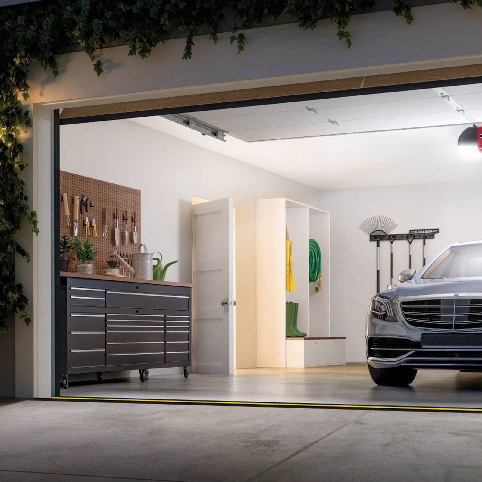 Junta Puerta de Garaje,VEVOR 6 m,Kit Universal de Sellado de Umbral,2 Piezas U+O,Tira de PVC Resistente al Clima,con Adhesivo,Negro - 8