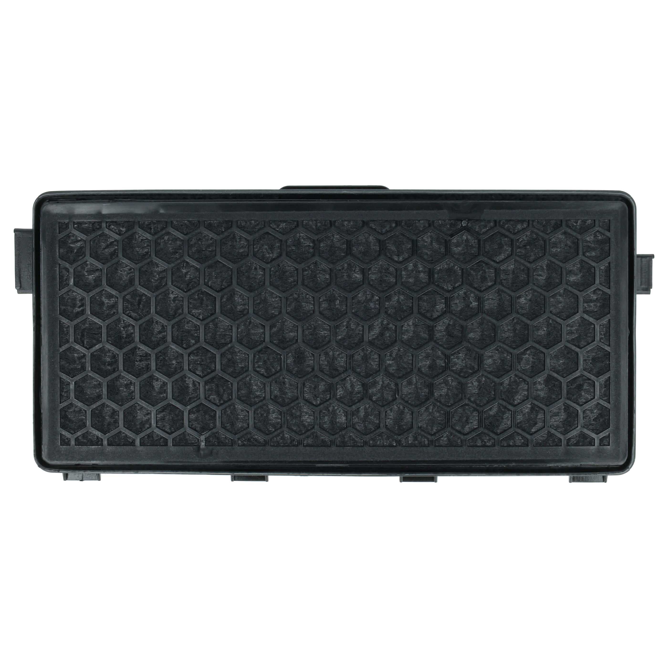 vhbw 2x filtre compatible avec Miele Complete C3 Parquet EcoLine Plus, C3 Red Ecoline Plus aspirateur - filtre à charbon actif HEPA noir / blanc - 4
