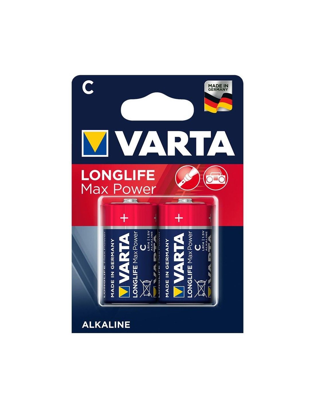 2 Piles LongLife VARTA LR14 Max Power Alcaline - 4